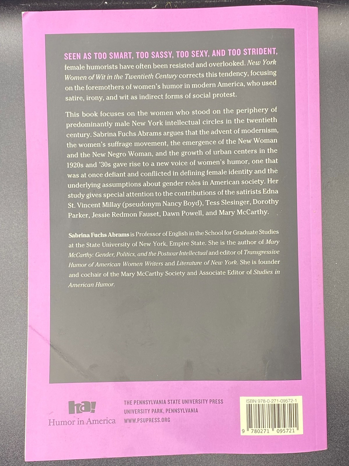 New York Women of Wit in the Twentieth Century Abrams PB PSU Press 2023