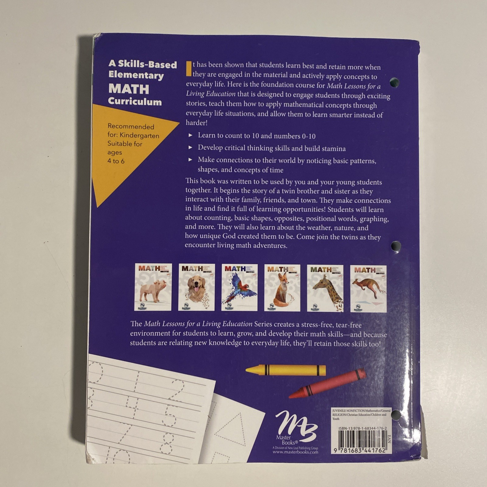 Math Lessons for a Living Education: Level K [Master Books]