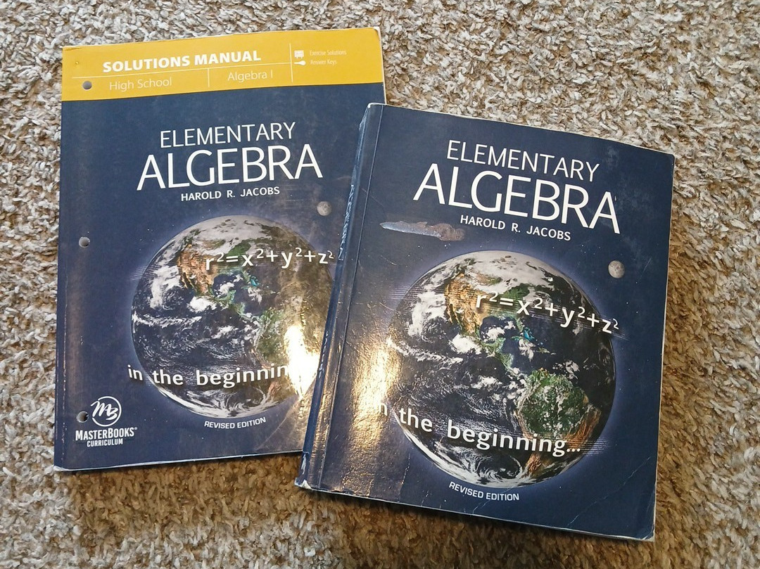 Master Books Jacob’s Elementary Algebra Curriculum Pack Student Teacher Set