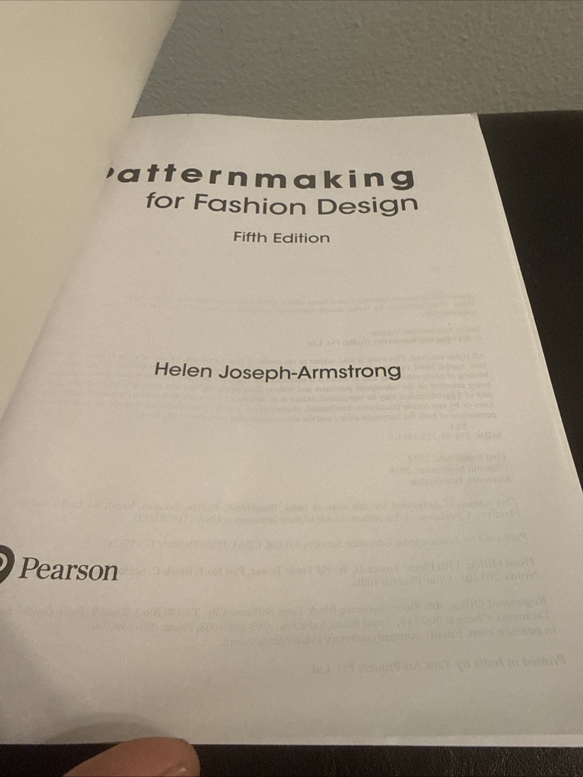 Patternmaking for Fashion Design by Armstrong 5th ed – 9789332518117