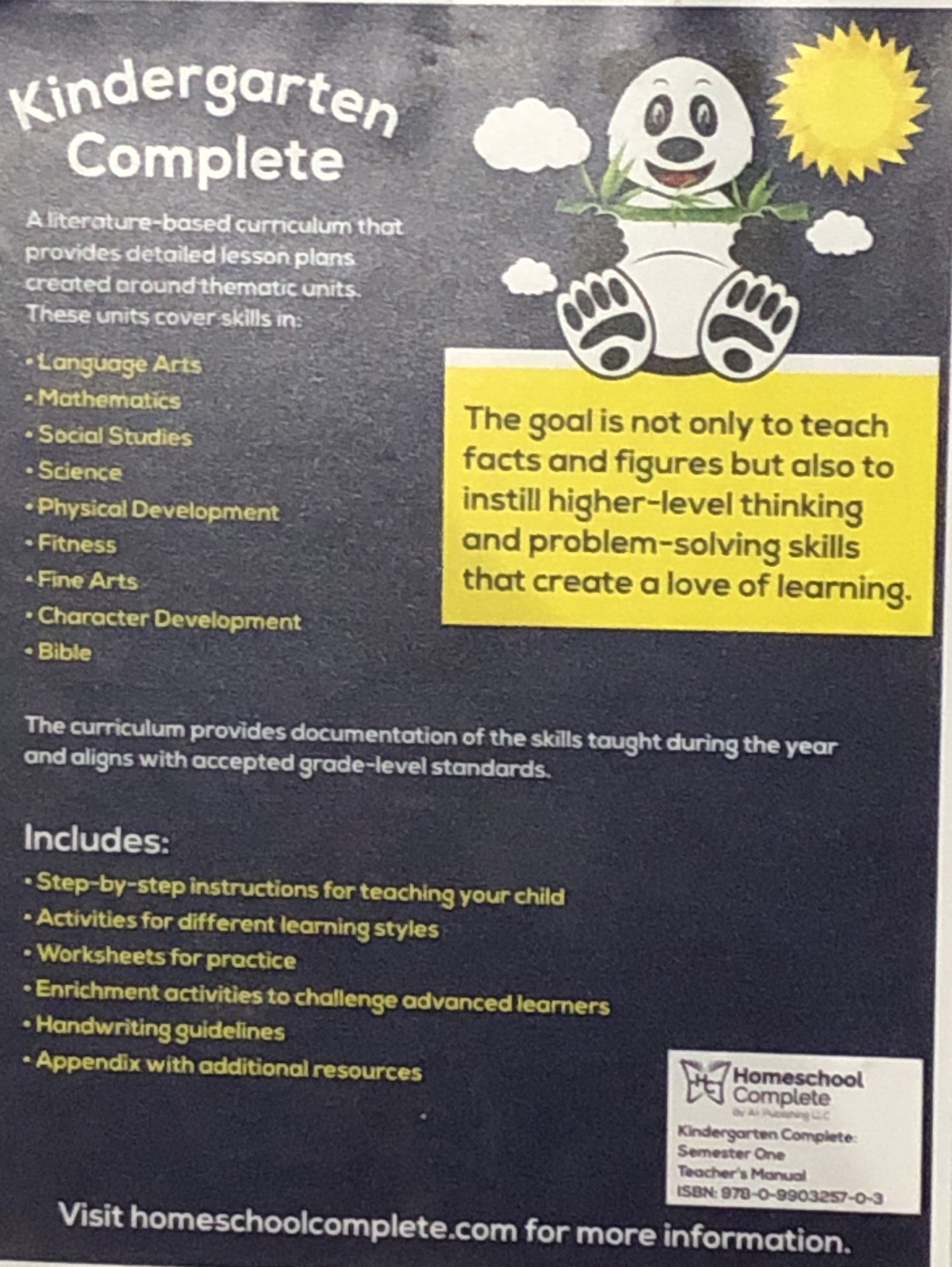 Kindergarten Complete An All Inclusive Homeschool Curriculum Semester One