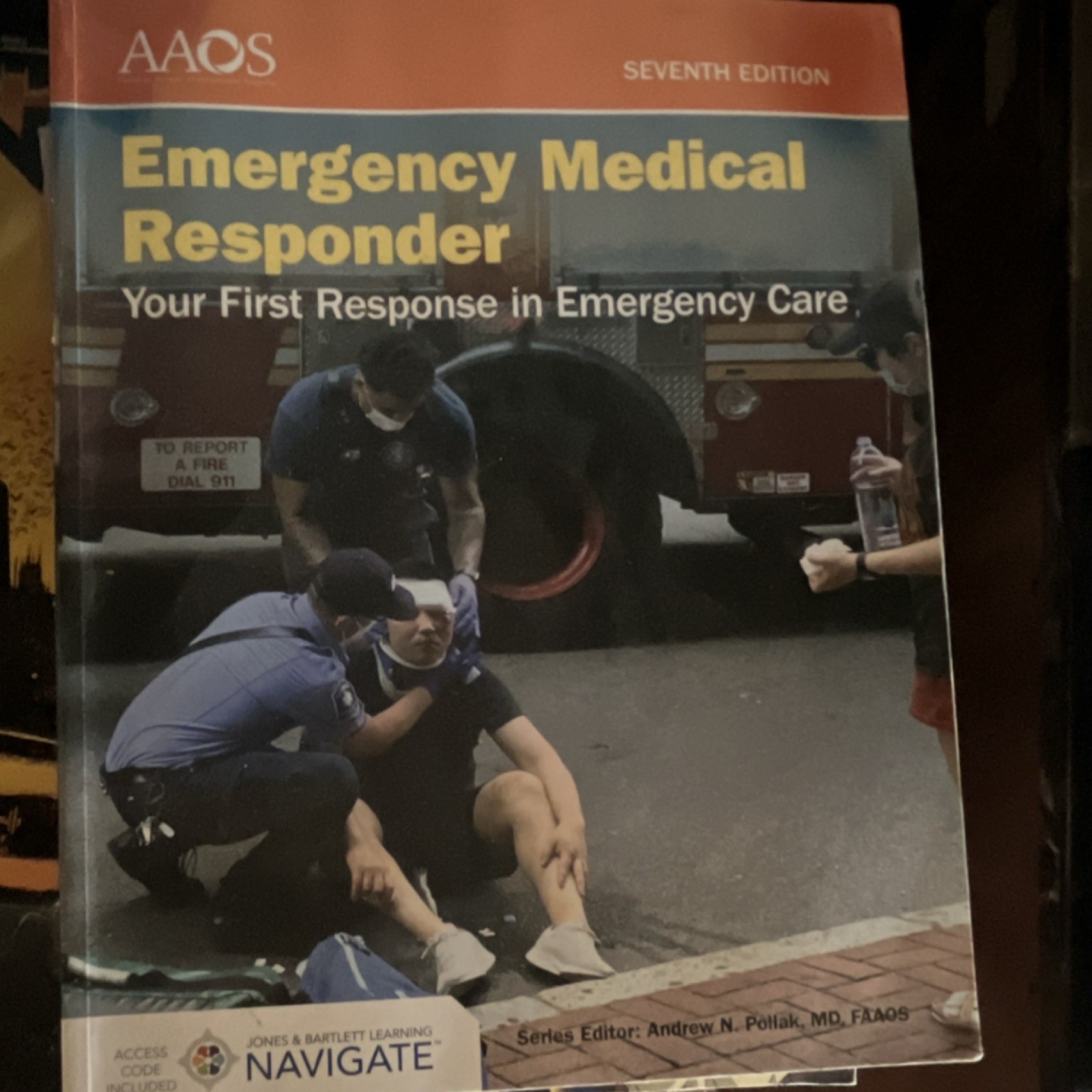 AAOS Emergency Medical Responder: Your First Response 7th Ed Textbook
