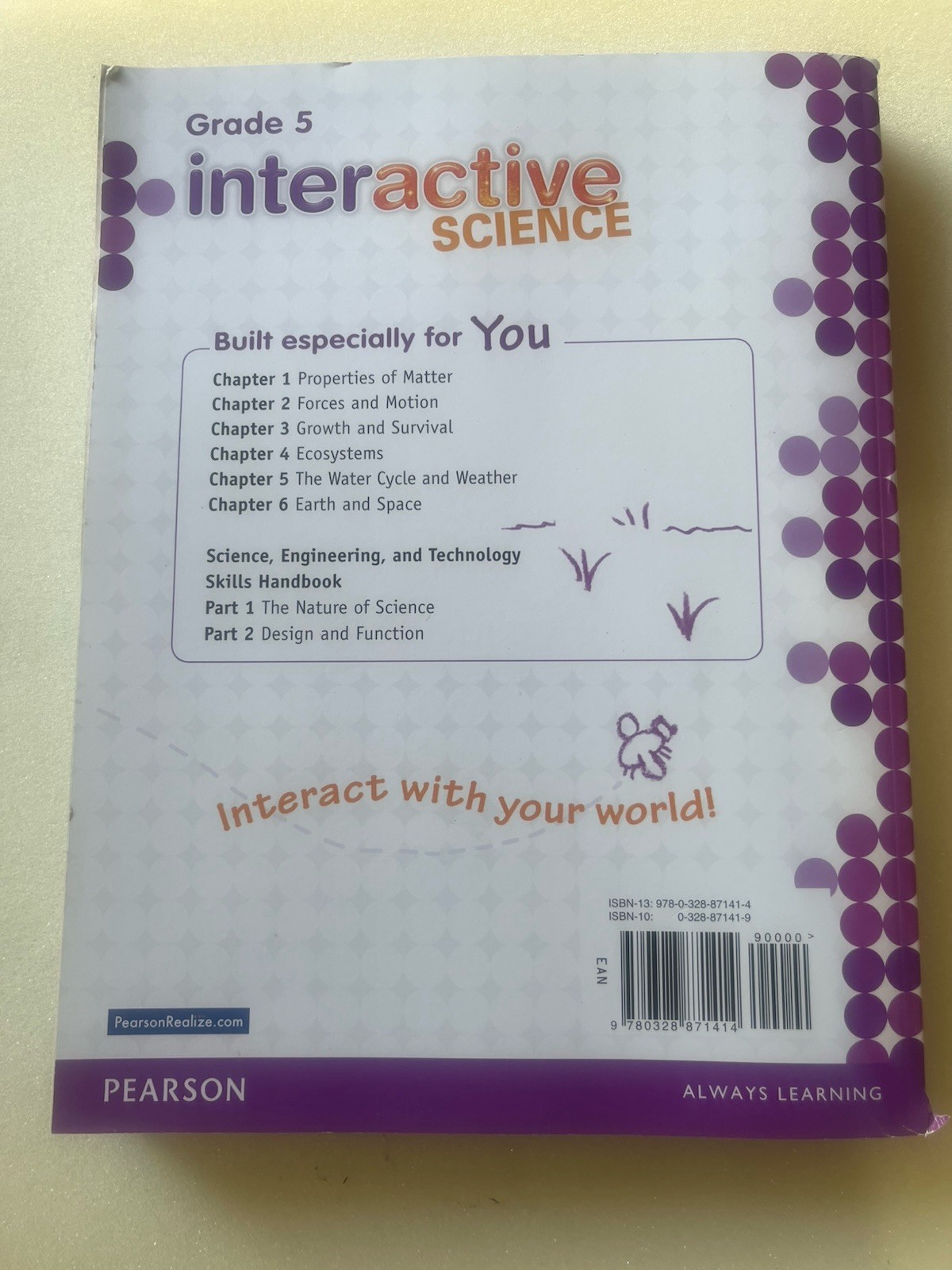 Pearson Interactive Science Grade 5 Textbook English Elementary School Science