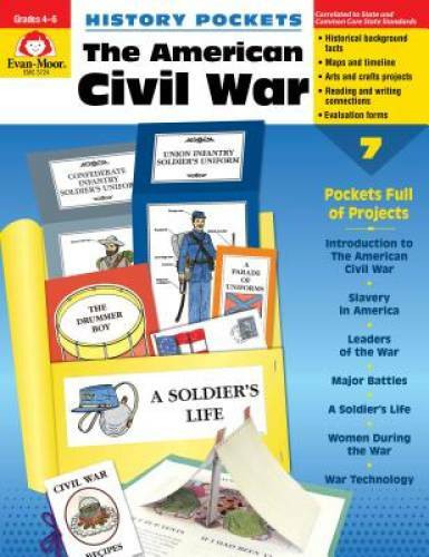 History Pockets: The American Civil War – Paperback By Evan Moor – GOOD