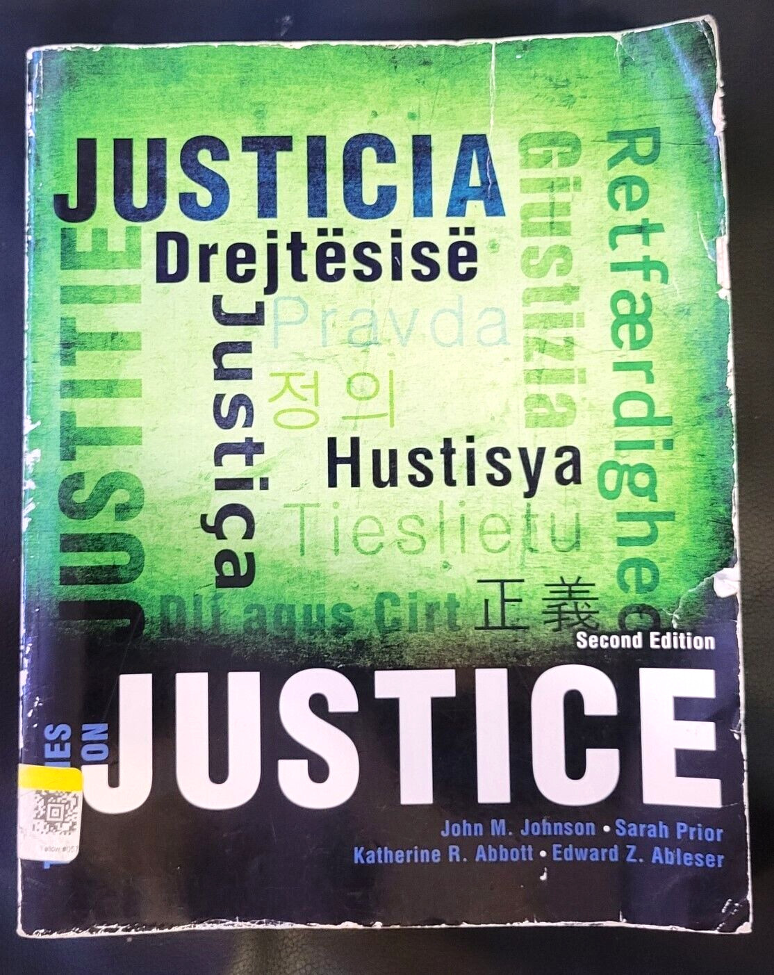 THEORIES ON JUSTICE By John Johnson & Sarah Flett *Rough Cover Excellent Pages*