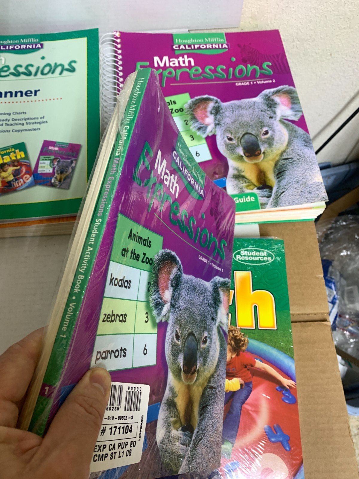 CALIFORNIA MATH Expressions Grade 1 Teachers Guide Planner work activity books