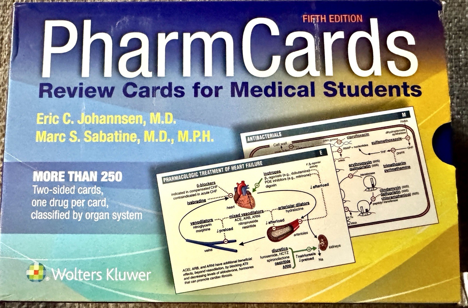 PharmCards by Eric Johannsen & Marc Sabatine (Fifth Edition, Cards,Flash Cards)