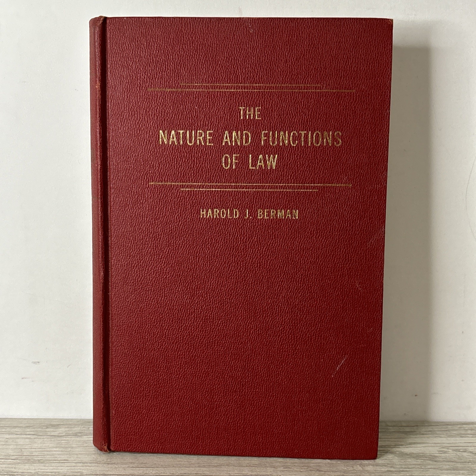 The Nature and Functions of Law by Harold J. Berman Hardcover 1958 1st Ed.