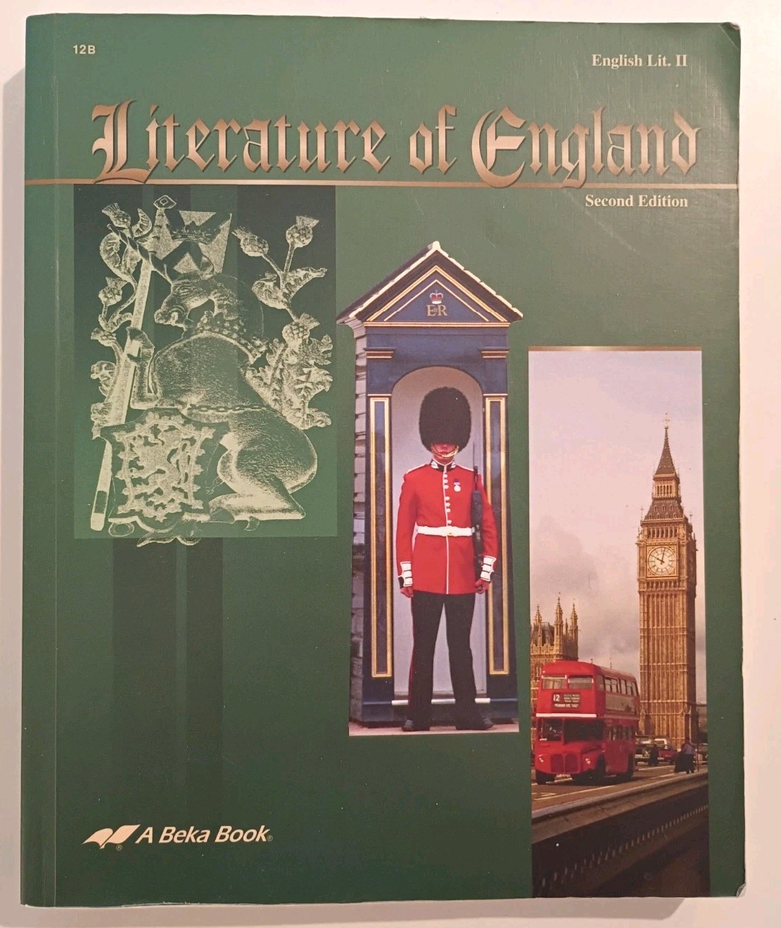 A Beka Literature Of England Textbook 12B Homeschool Curriculum Book Abeka 2 Ed.