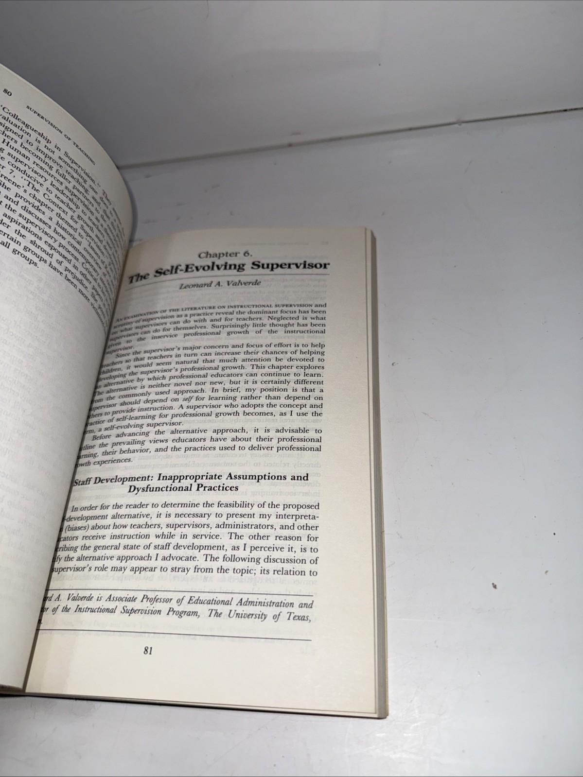 Supervision Of Teaching Prepared By The ASCD 1982 Thomas J. Sergiovanni