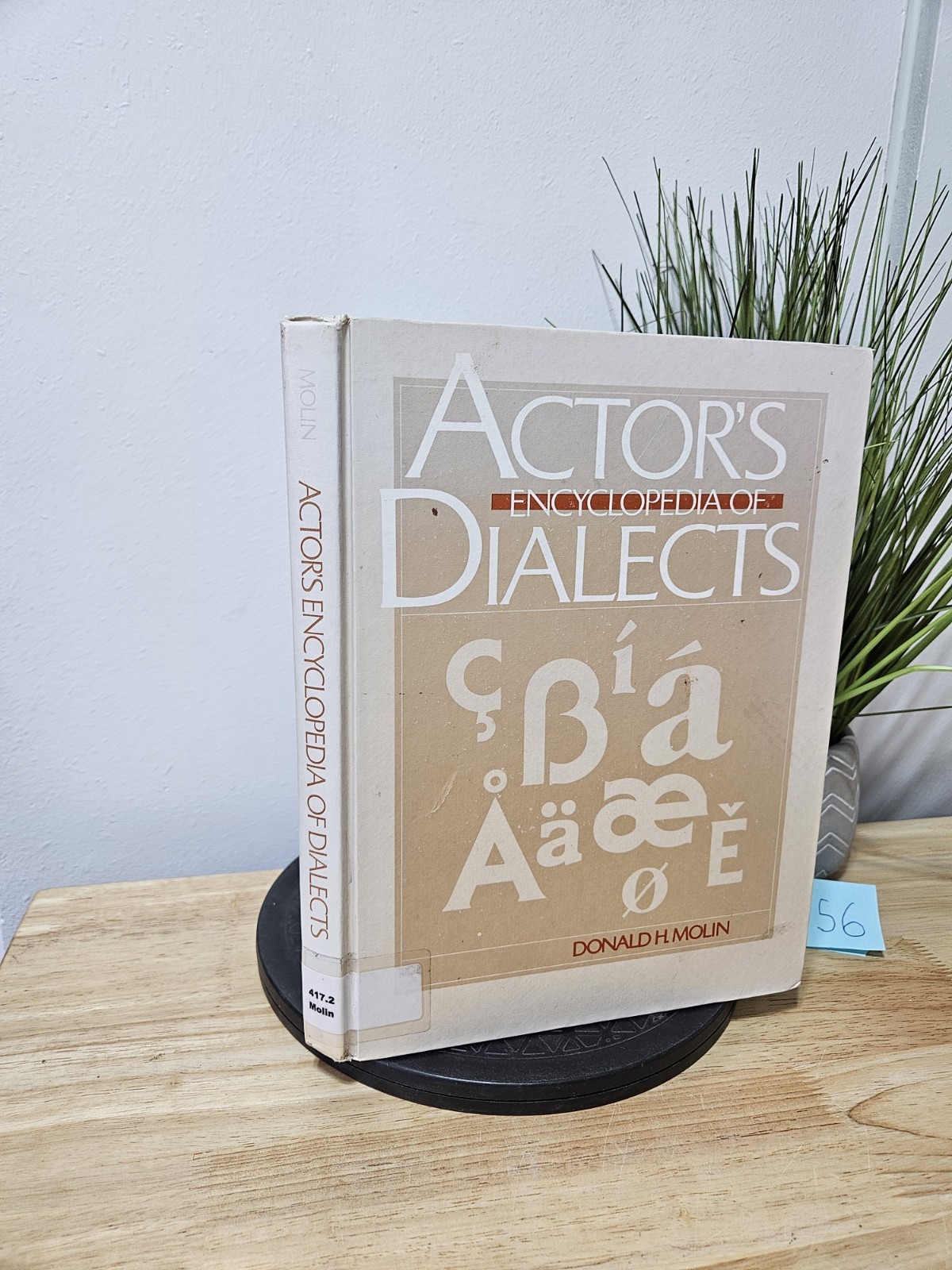 Actor’s Encyclopedia of Dialects by Donald H. Molin 1984 Hardcover