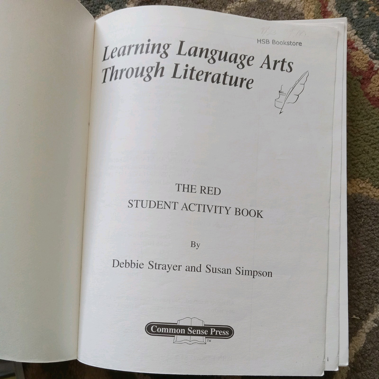 Student Activity Book; The Red Book (Learning Language Arts Through Literatu…