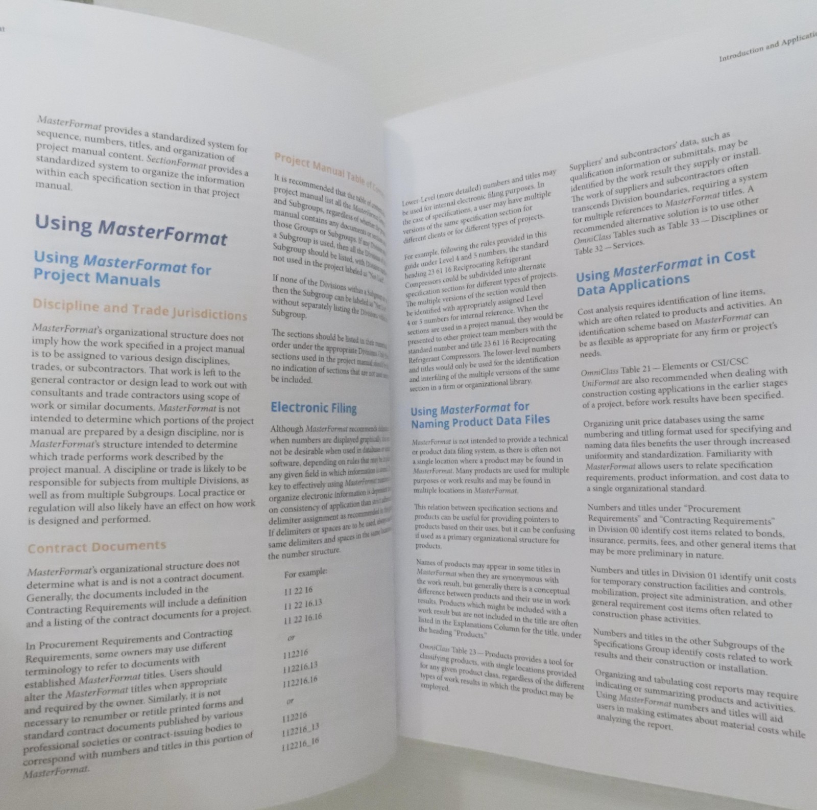MasterFormat 2020 Edition Master List Numbers & Titles for Construction Industry