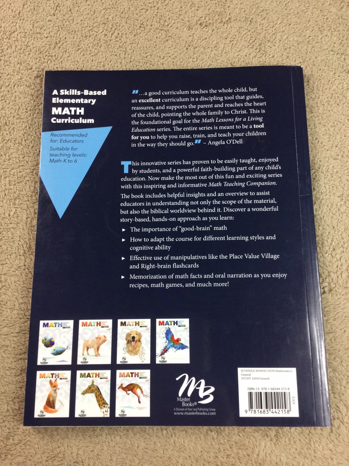 Master Books: Math Lessons for a Living Education: Teaching Companion