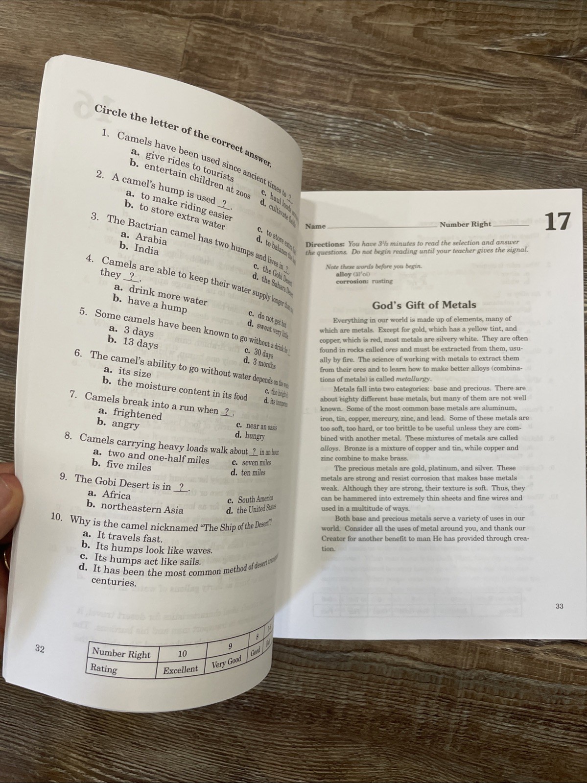 A Beka Read And Think Skill Sheets, Six