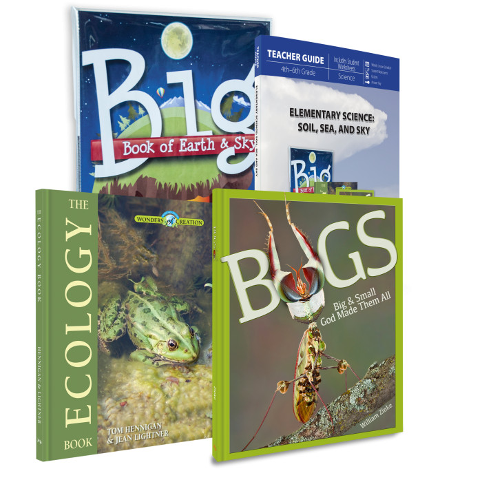 New Master Books ELEMENTARY SCIENCE SOIL SEA SKY Curriculum Pack Homeschool 4-6