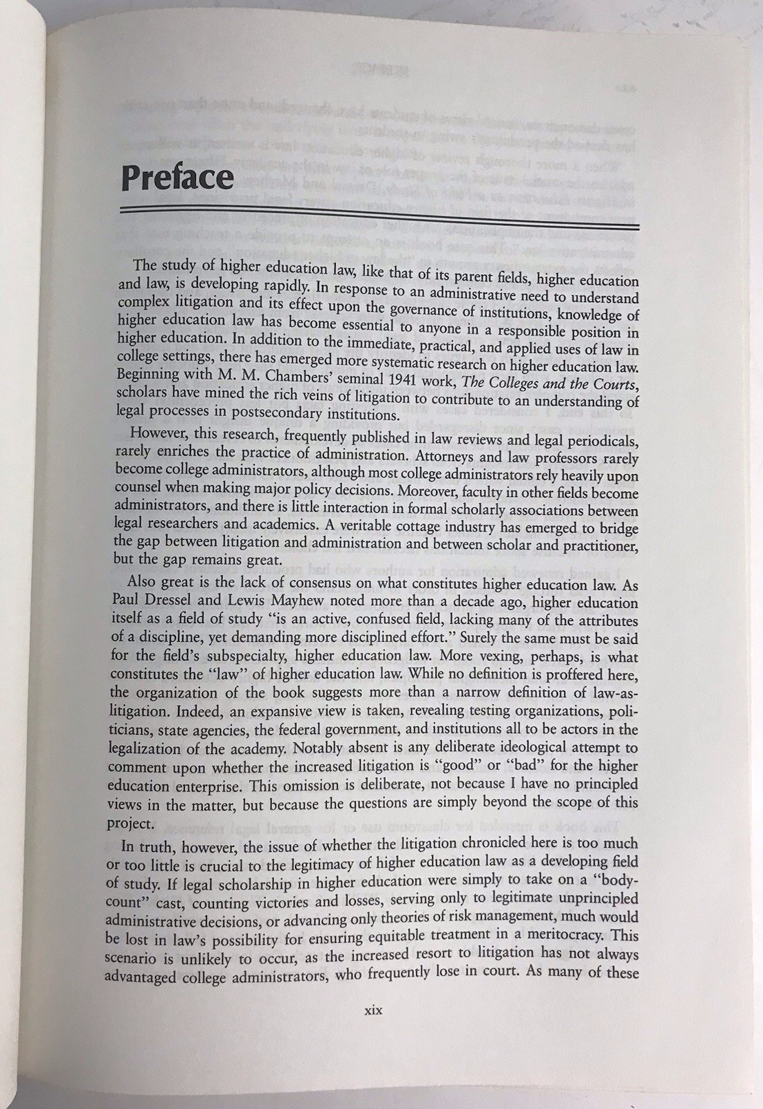 THE LAW AND HIGHER EDUCATION Michael Olivas 1989 Carolina Academic Press