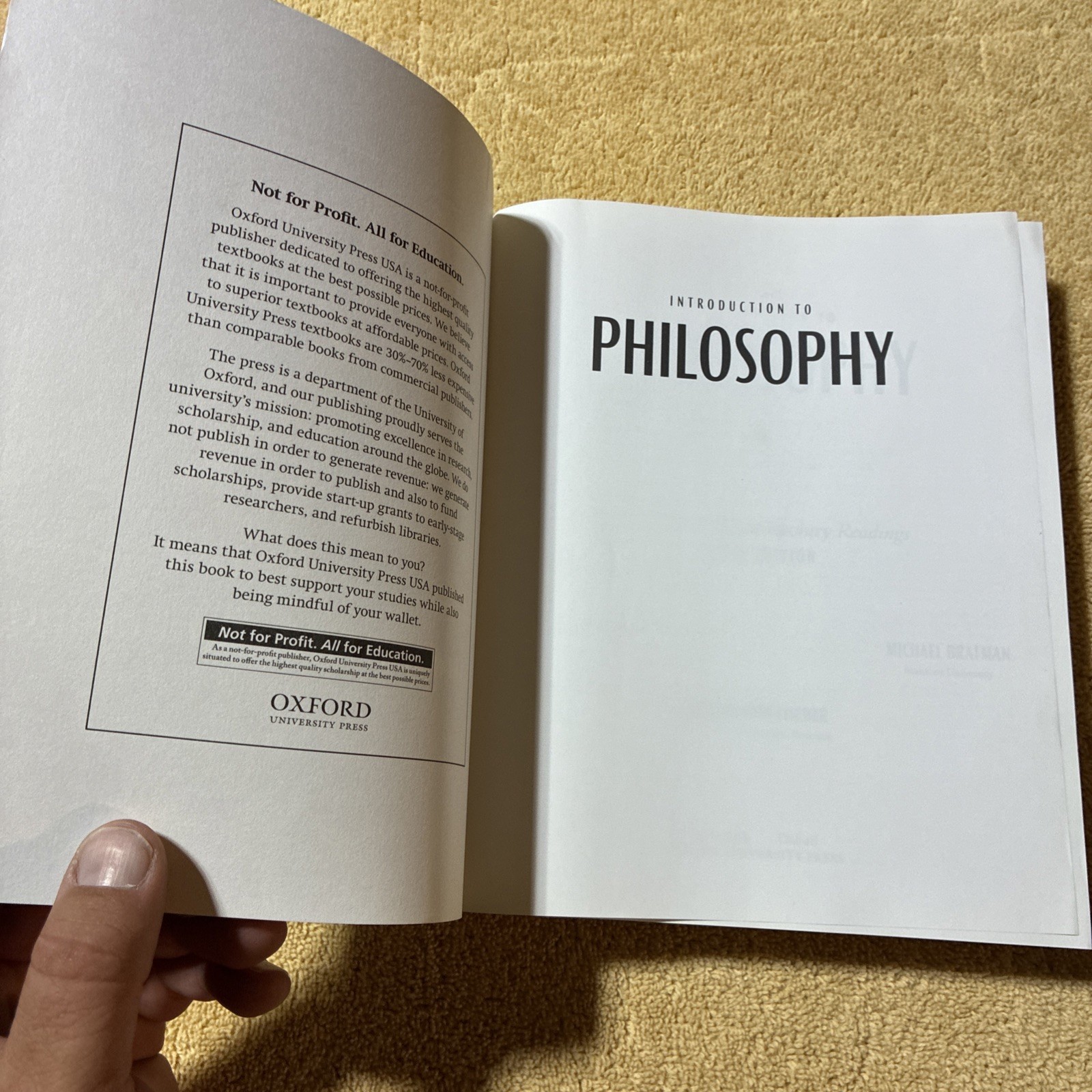 Introduction to Philosophy (9th Edition) 2020 TPB – Perry / Bratman / Fischer