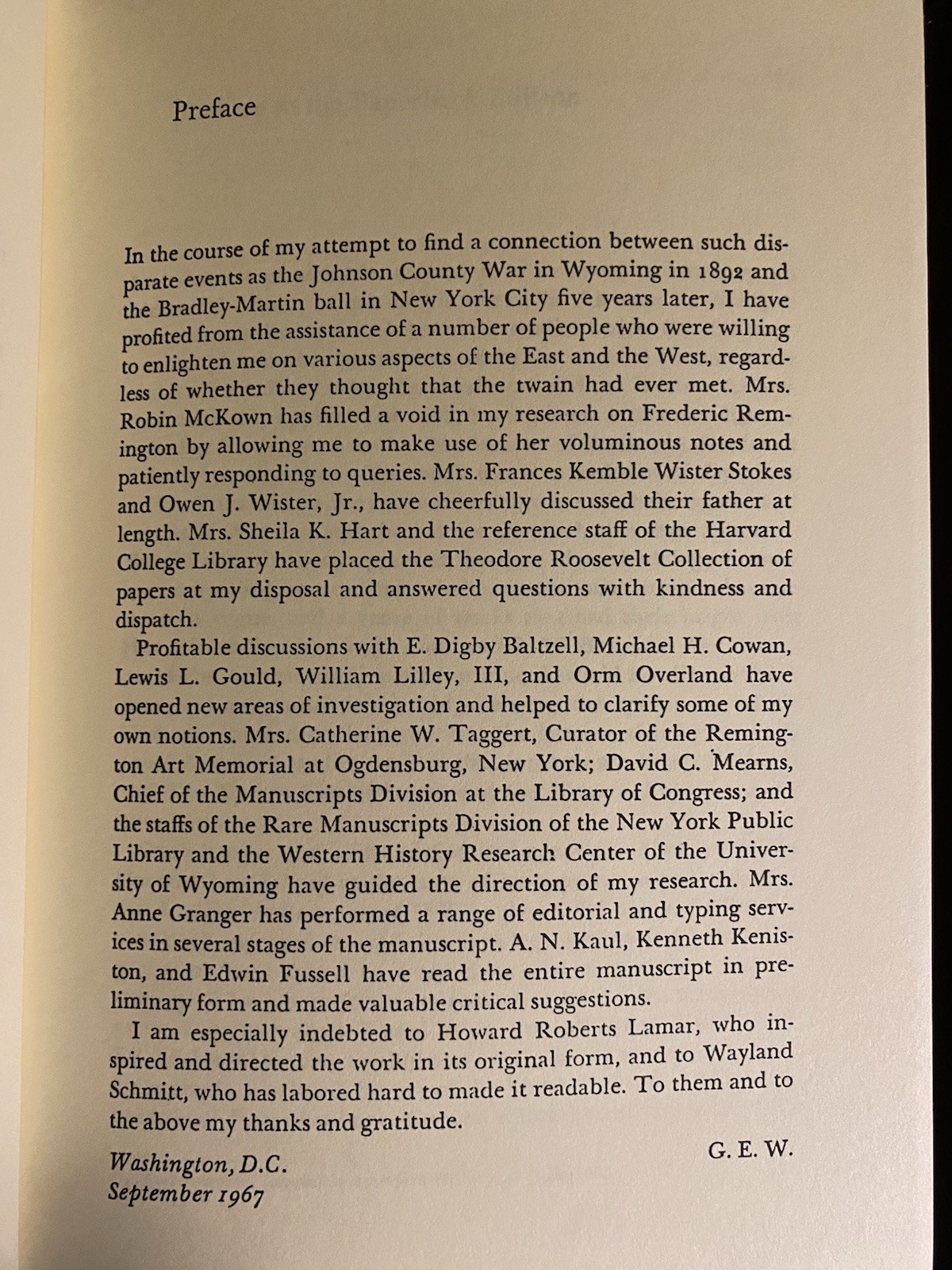 Eastern Establishment and the Western Experience: The West of Frederic