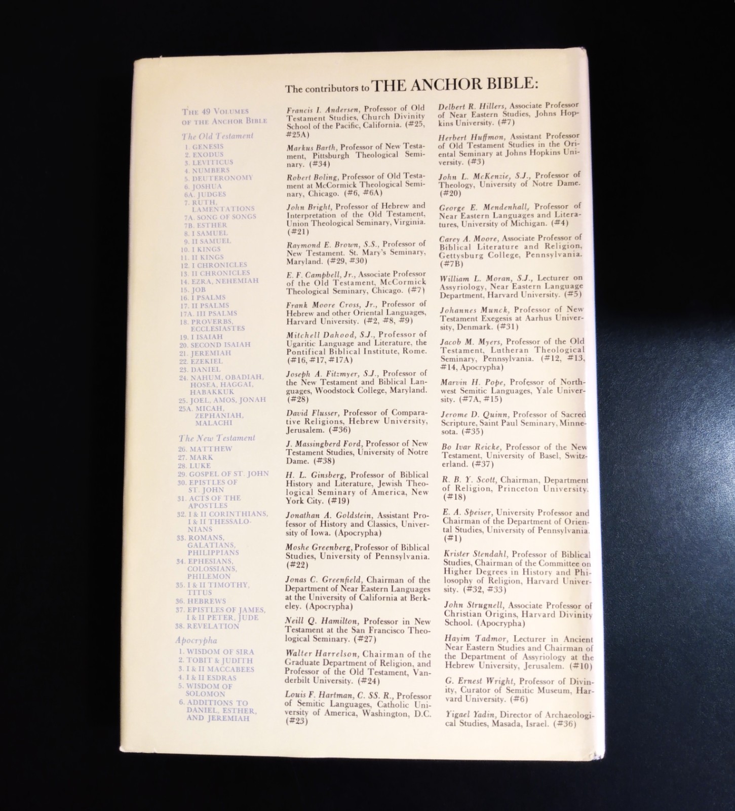 SECOND ISAIAH – John L. McKenzie (hc/dj) THE ANCHOR BIBLE (Volume 20) 1st Ed