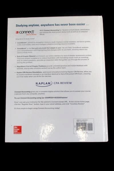 2016 McGraw-Hill Taxation of Individuals Textbook Spilker Barrick HC