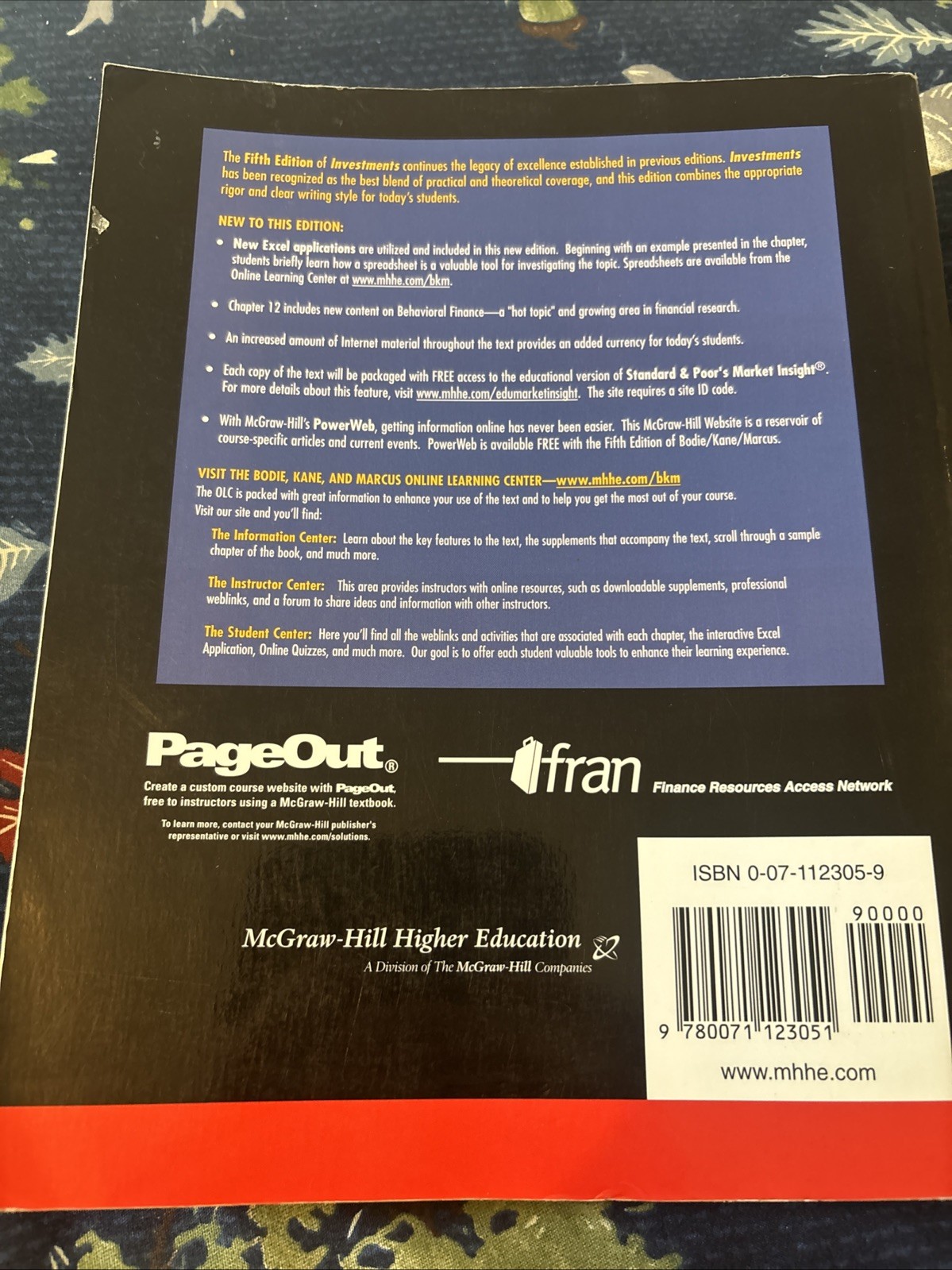 Investments International Edition 5th Edition Paperback Book