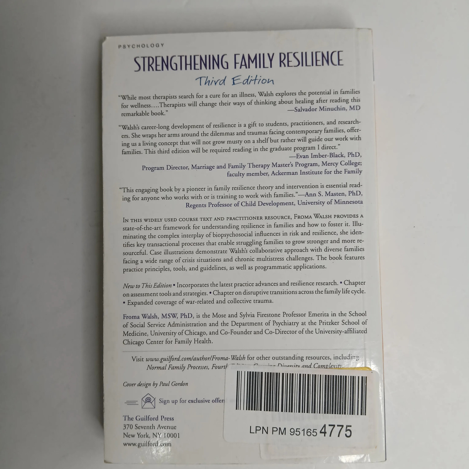 Strengthening Family Resilience Third Edition by Froma Walsh Paperback