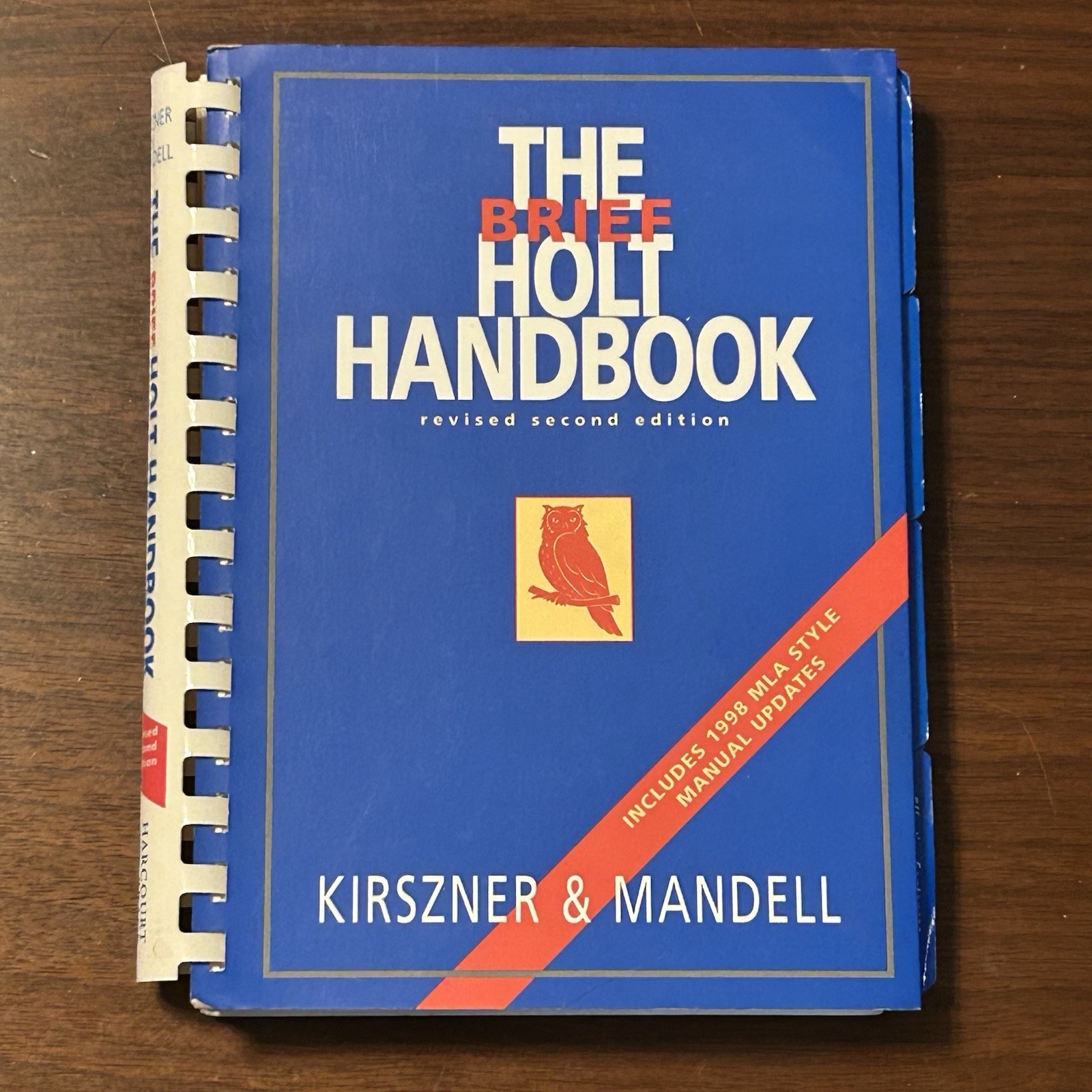 BRIEF HOLT REVISE 2nd Edition – Plastic Comb by Kirszner 1995 – ACCEPTABLE