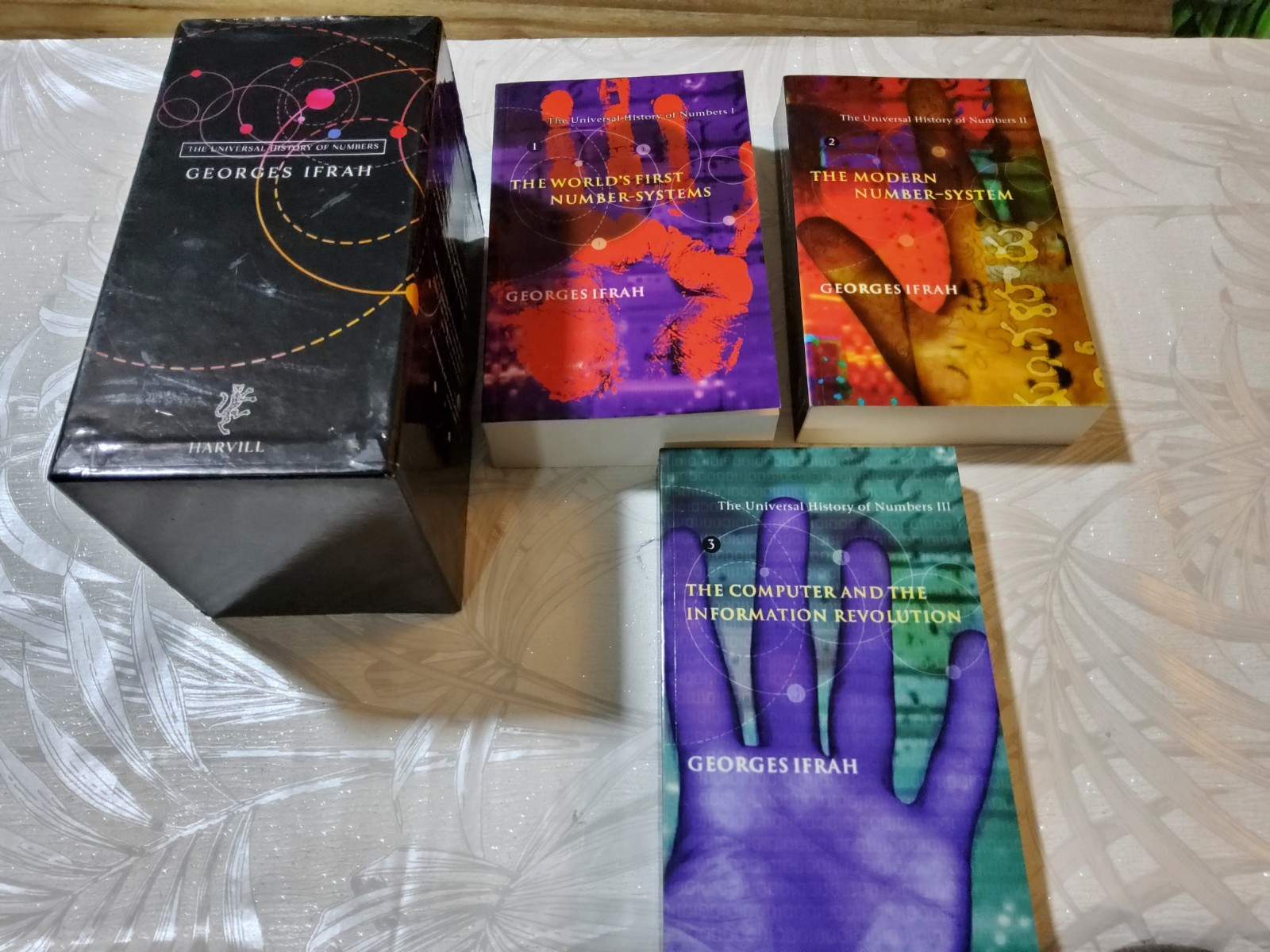 ❤️NEW❤️ The Universal History of Numbers 1 2 3 volume box set Georges Ifrah ❤️❤️