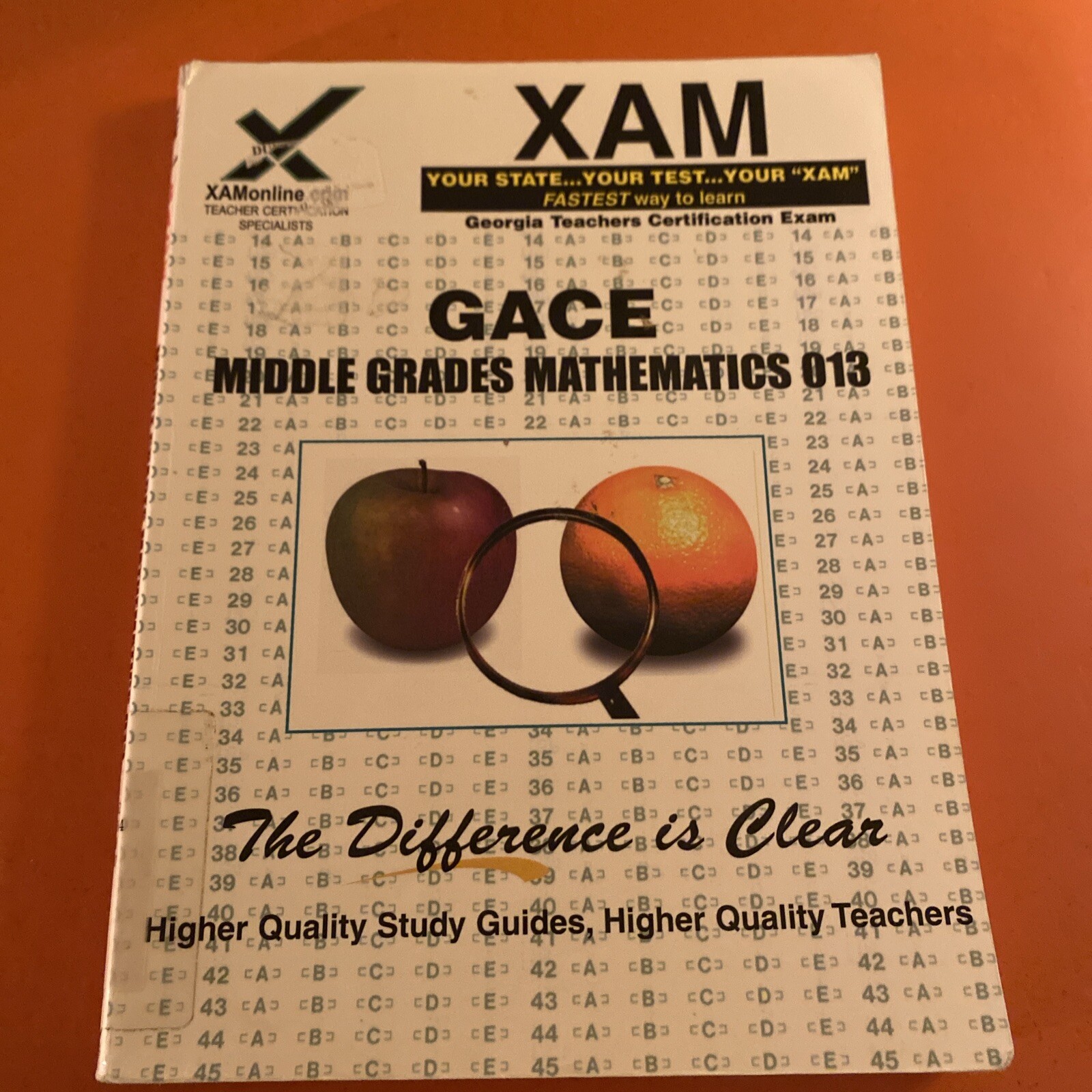 GACE Middle Grades Mathematics 013 Teacher Certification Test Prep Study – GOOD