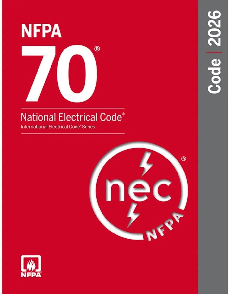 NFPA 70 National Electrical Code NEC 2026 Edition Paperback Free Shipping USA