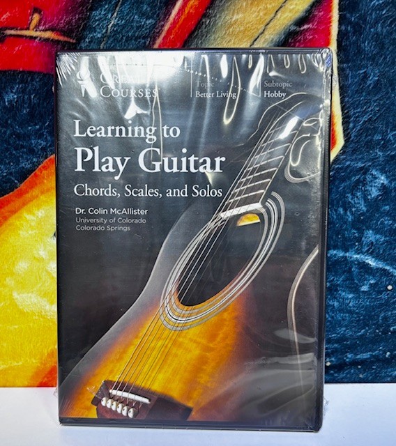 Great Courses: Learn to Play Guitar, Chords Scales & Solos (4-DVD Set, 2017) NEW
