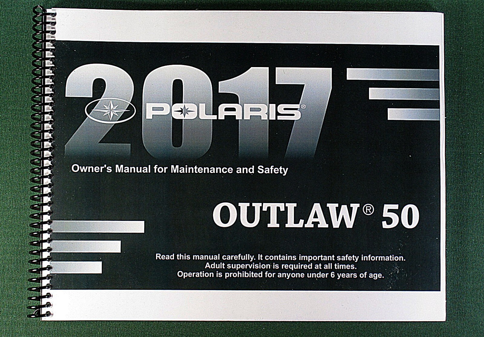2017 Polaris Sportsman 50 ATV Owner’s Manual: 192 Pages & Protective Covers!