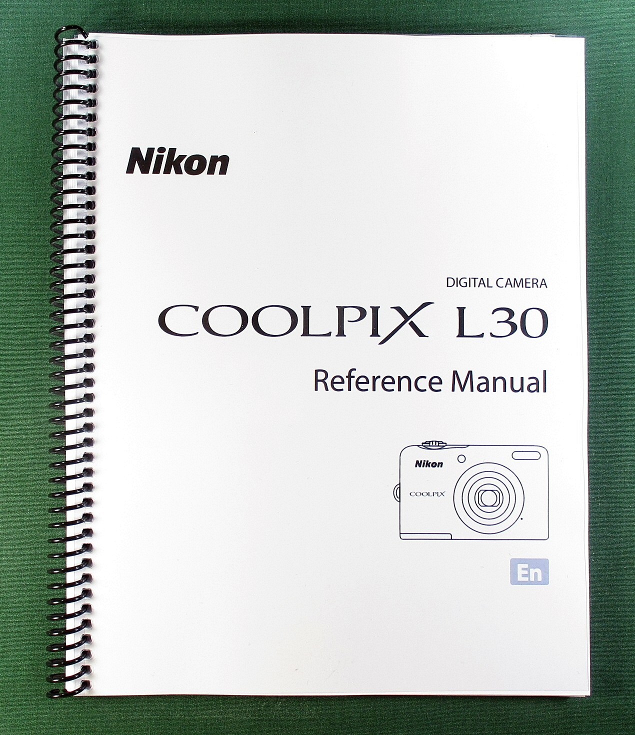 Nikon L30 Reference Manual: 160 Pages & Protective Covers!