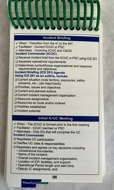 1st Edition – Informed NIMS Incident Command System Field Guide 2006 – Free Ship