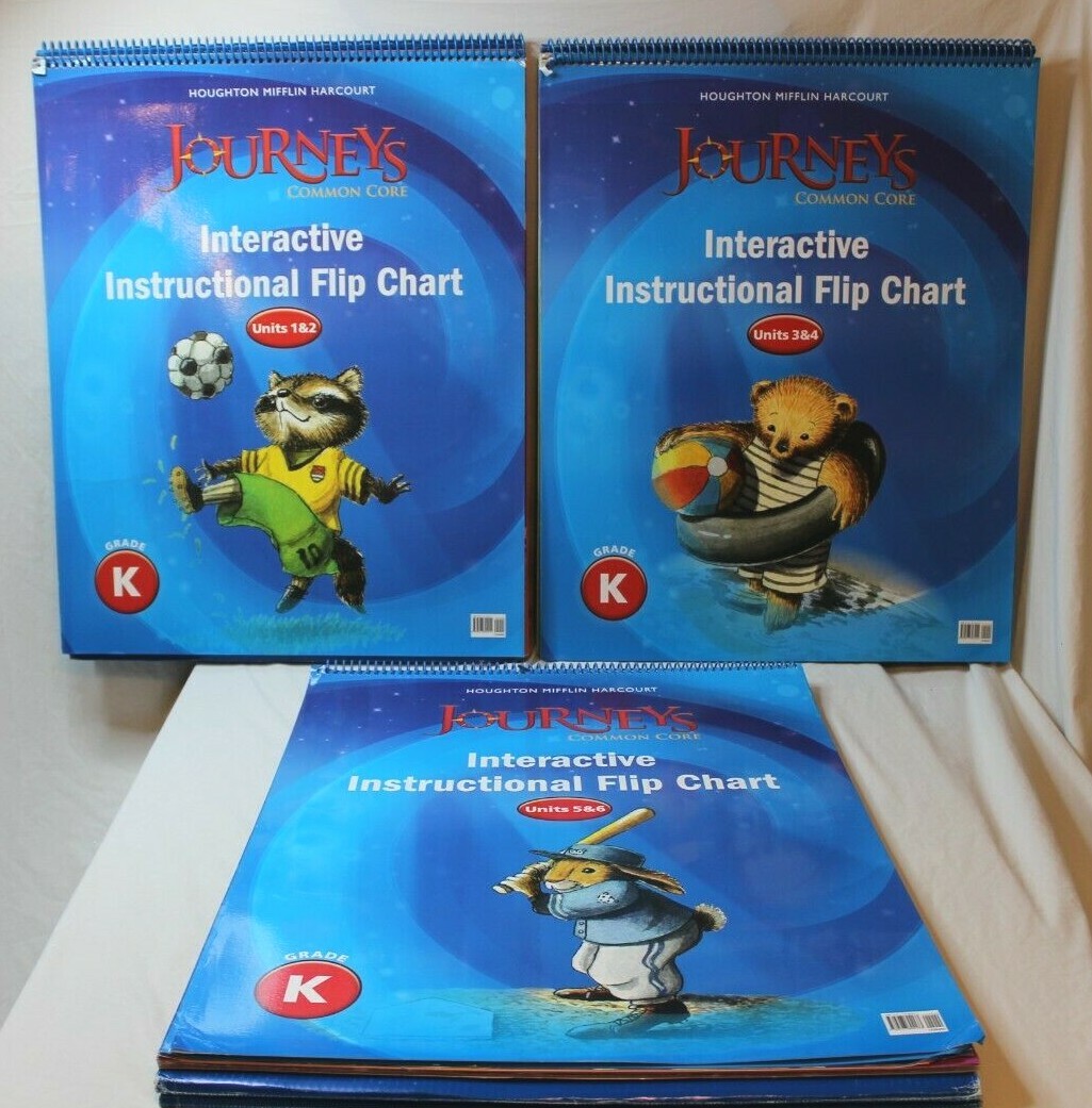 HMH Journeys Reading Grade K Kindergarten Interactive 3 Flip Chart Big Books Set