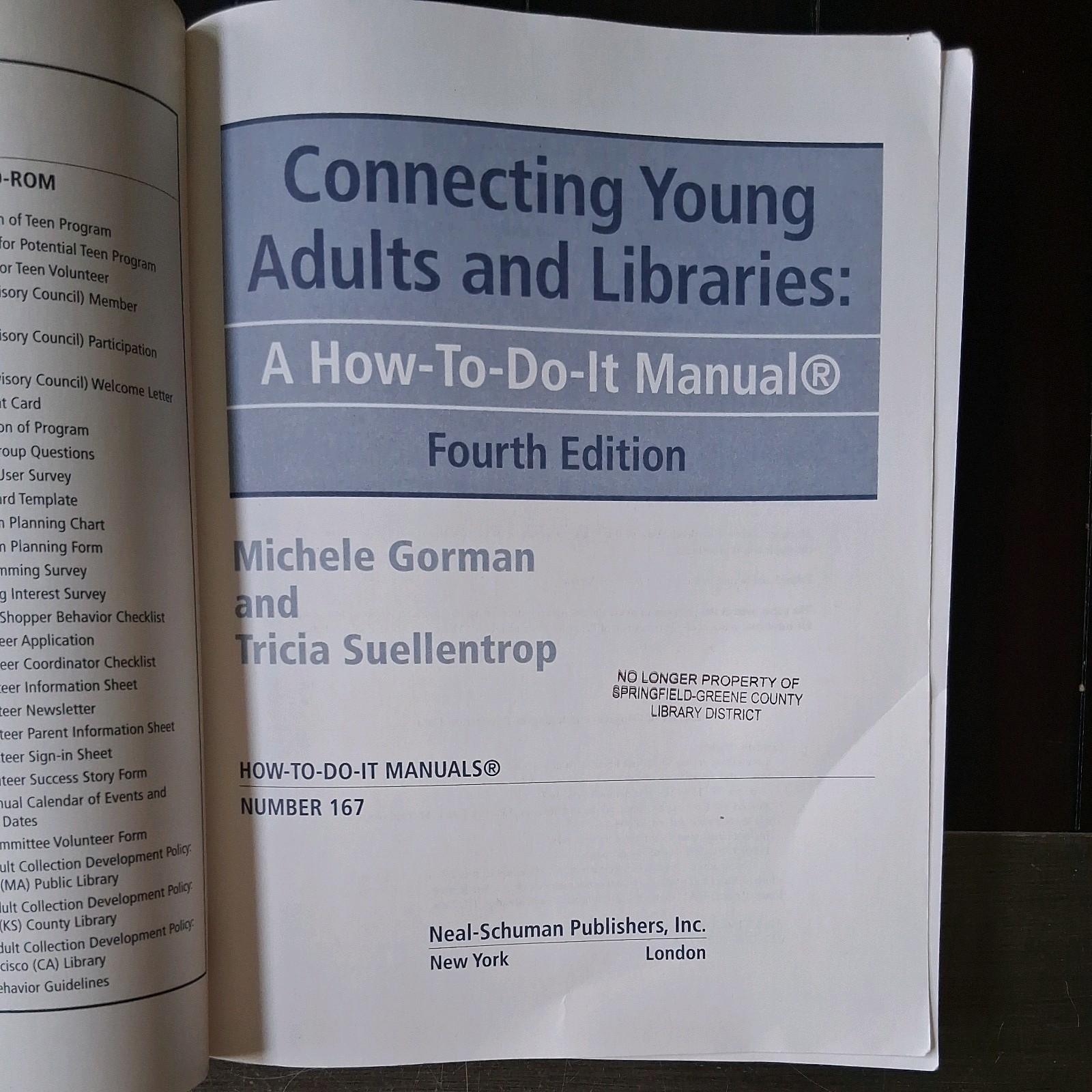 Connecting Young Adults and Libraries 4th Ed by Gorman & Suellentrop 2009 PB