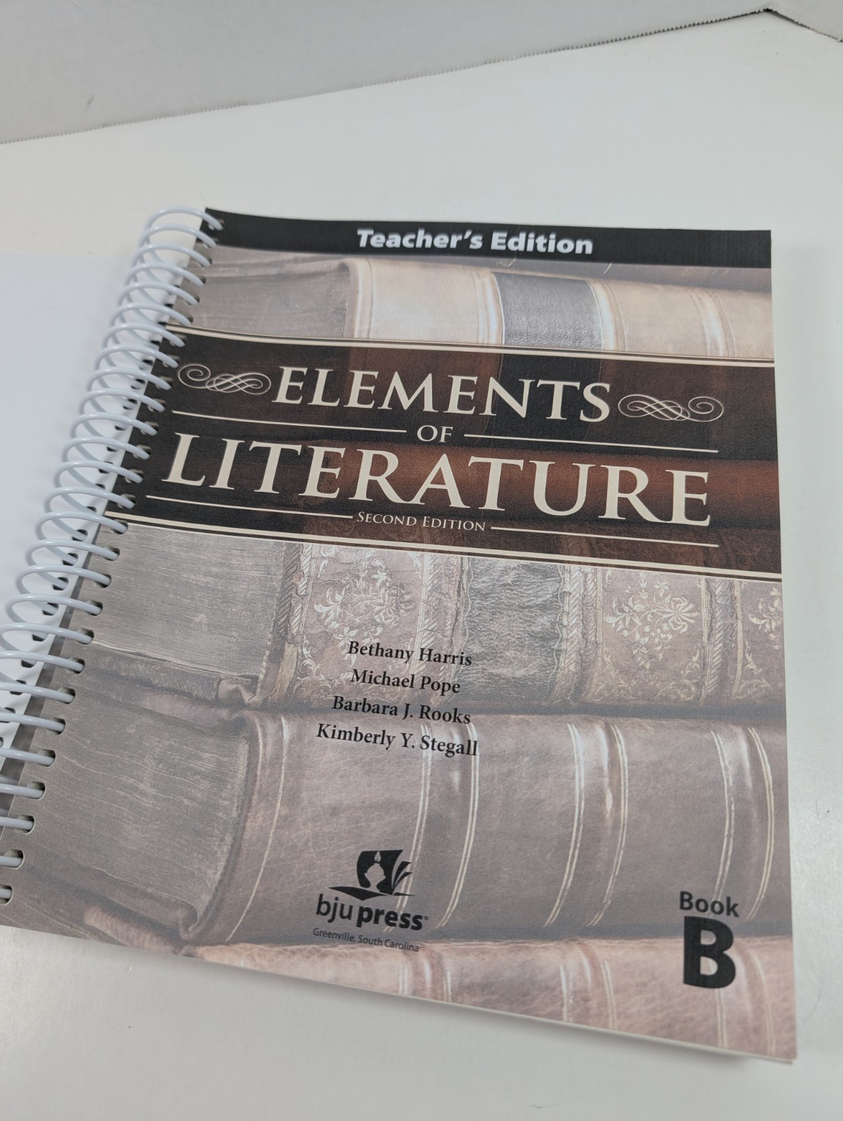 BJU Press Elements of Literature Teachers Edition A&B Tests Key Student Textbook