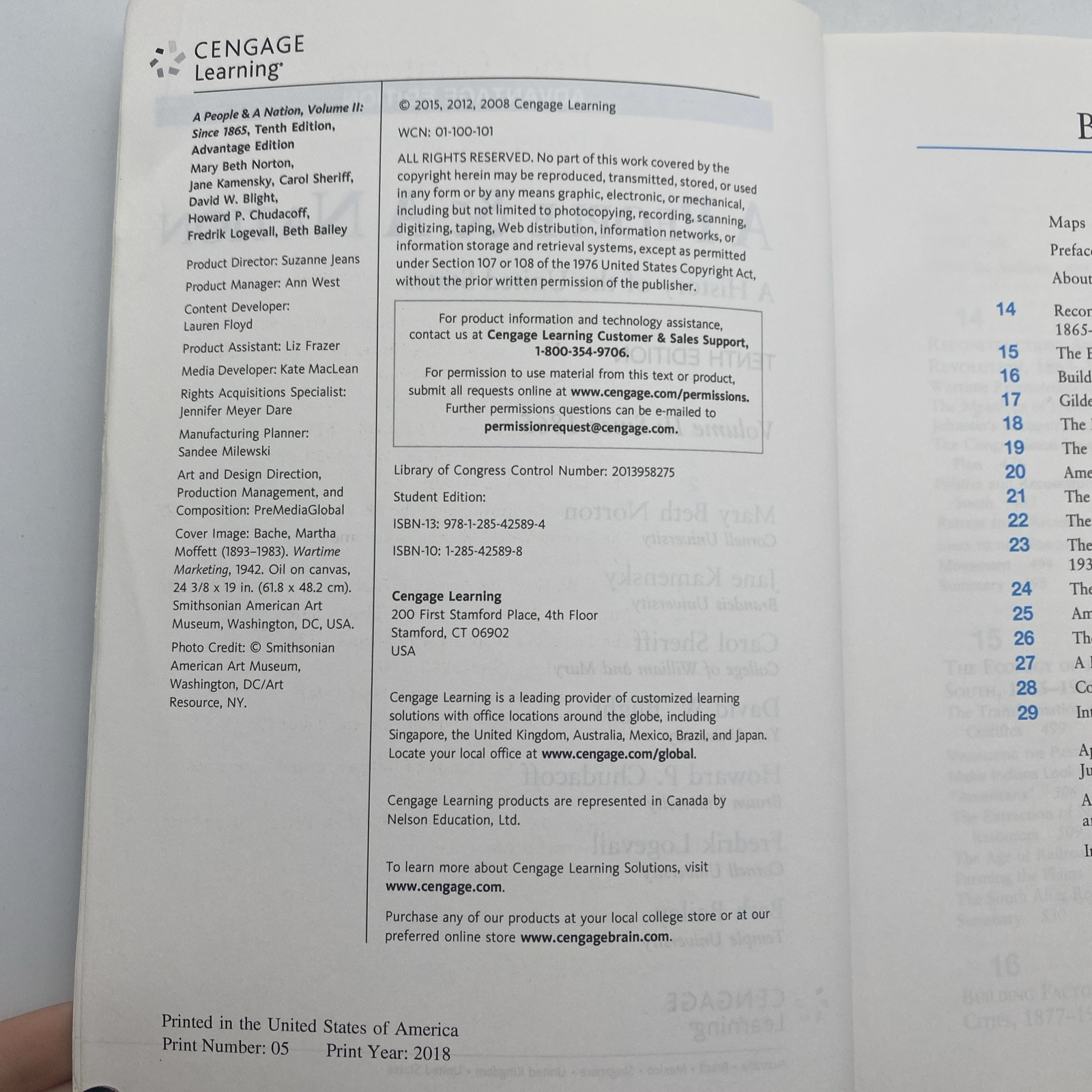 Cengage Advantage Books A People and A Nation Volume II Since 1865 10th Edition