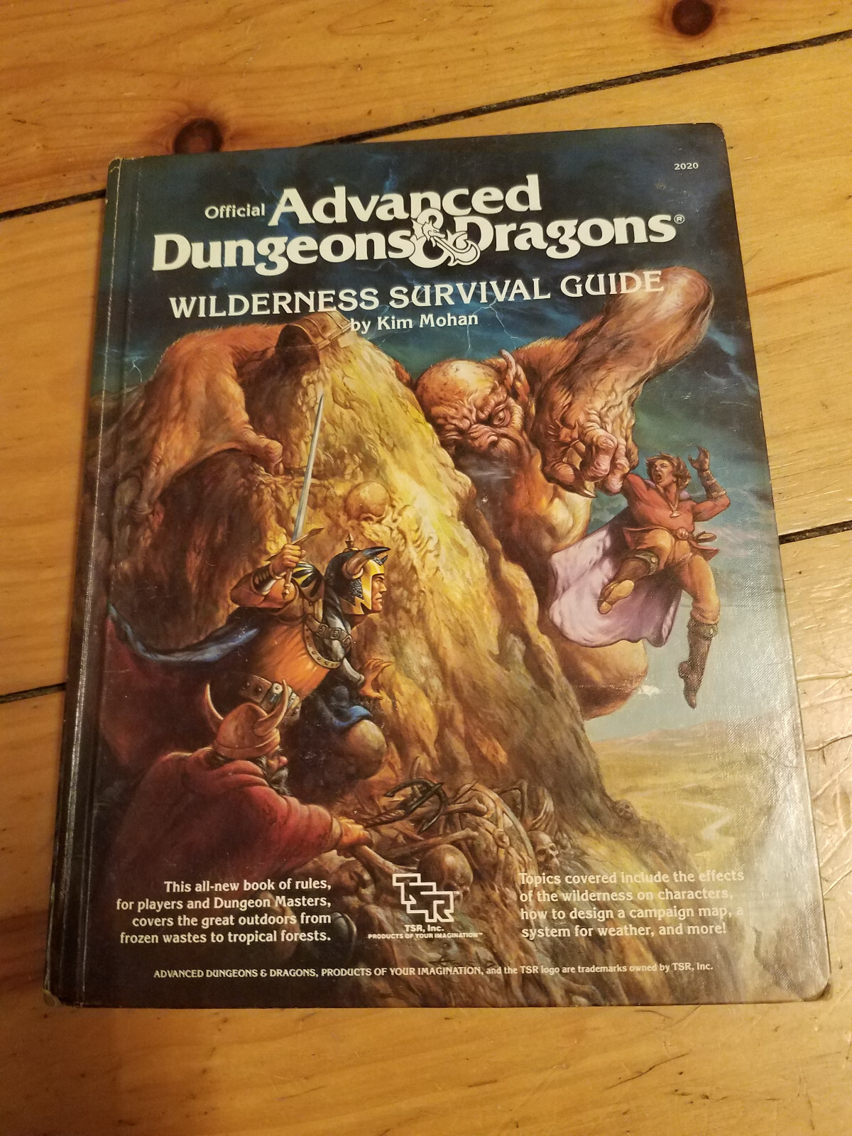 TSR Wilderness Survival Guide Dungeons and Dragons Kim Mohan HC 1986