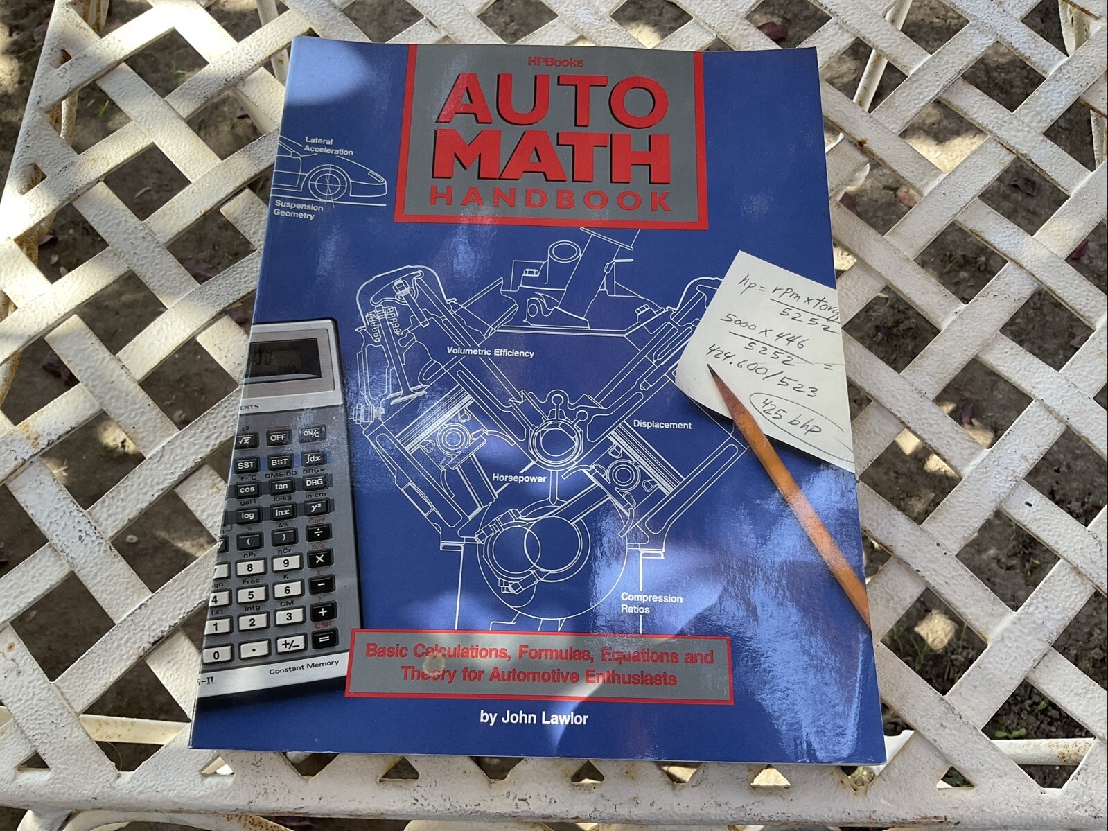 Auto Math Handbook by John Lawlor 1991 Trade Paperback