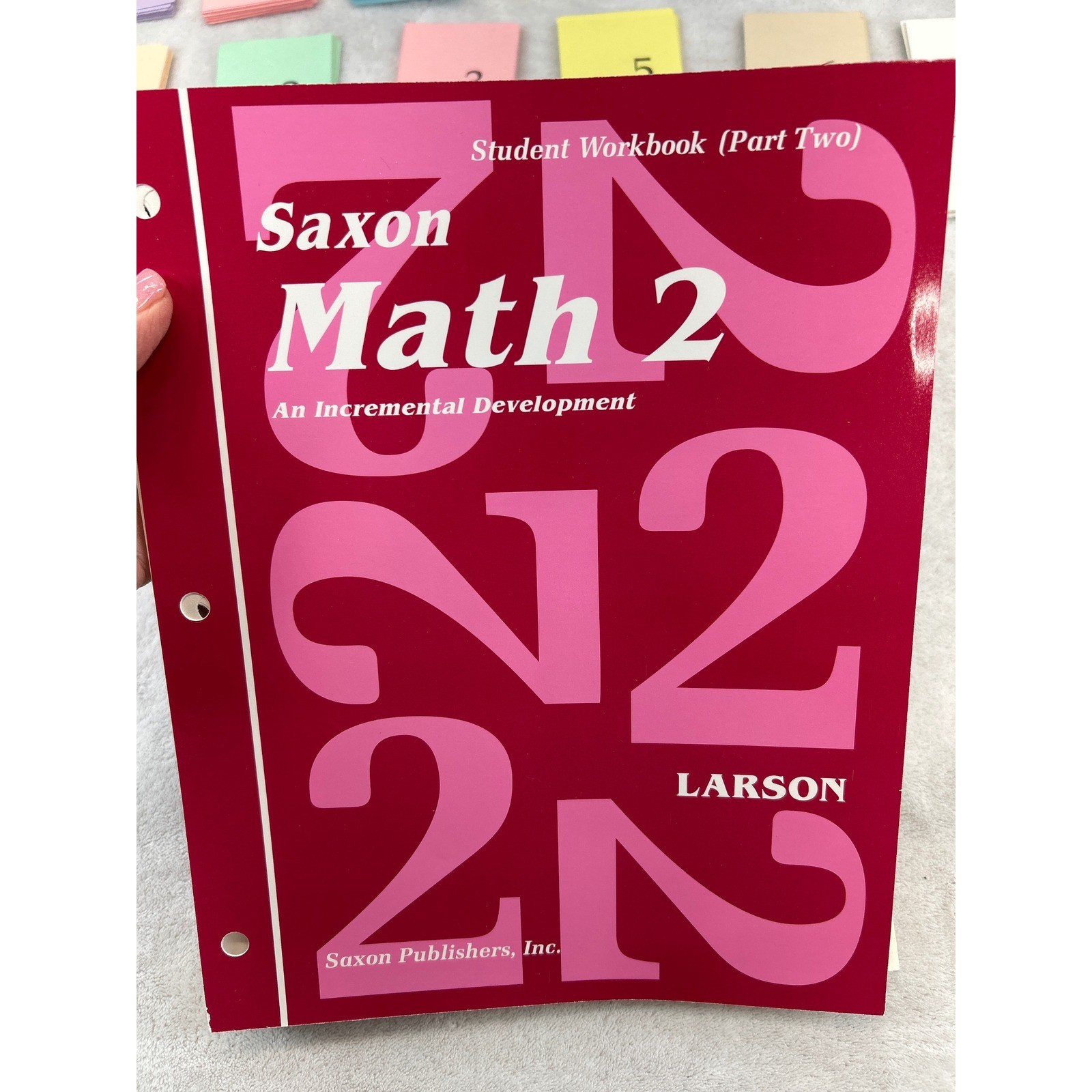 Saxon Math 2 Homeschool Kit Teacher Student Books Flashcards Incomplete