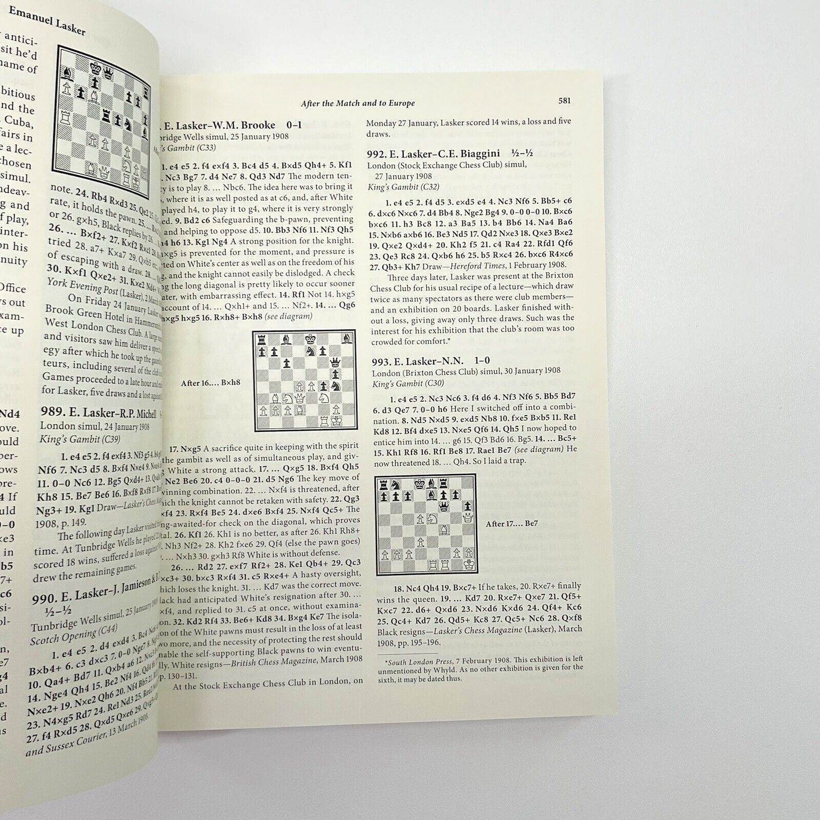 Emanuel Lasker: Chess Biography With 1,832 Games Volume 2 Paperback by Renette,.