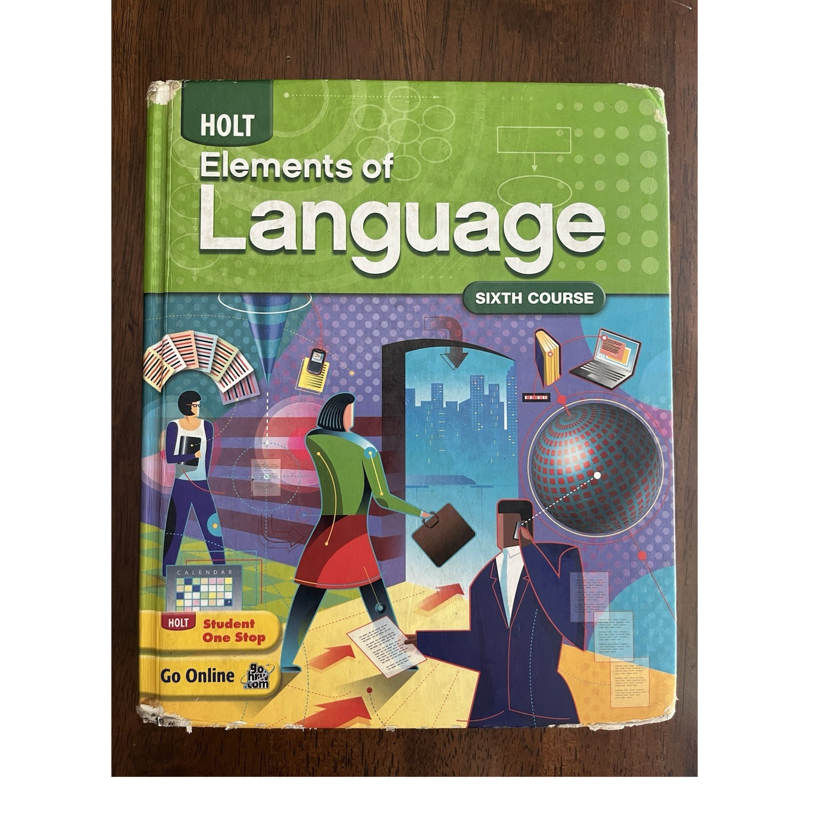 Holt Elements of Language Sixth Course Textbook, English, Good Condition