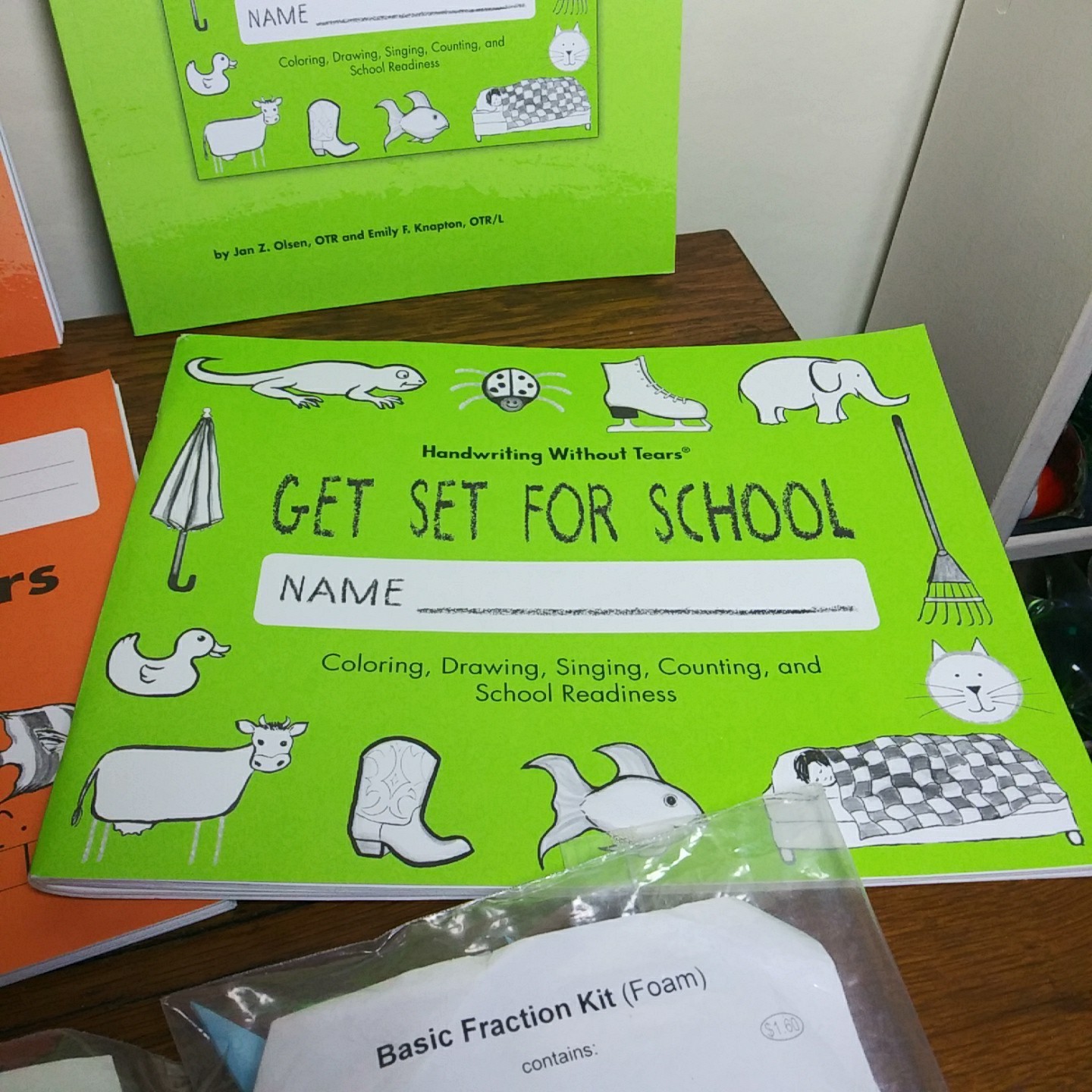 Handwriting Without Tears 4 Books Teacher Student Workbooks Math Foam Fractions