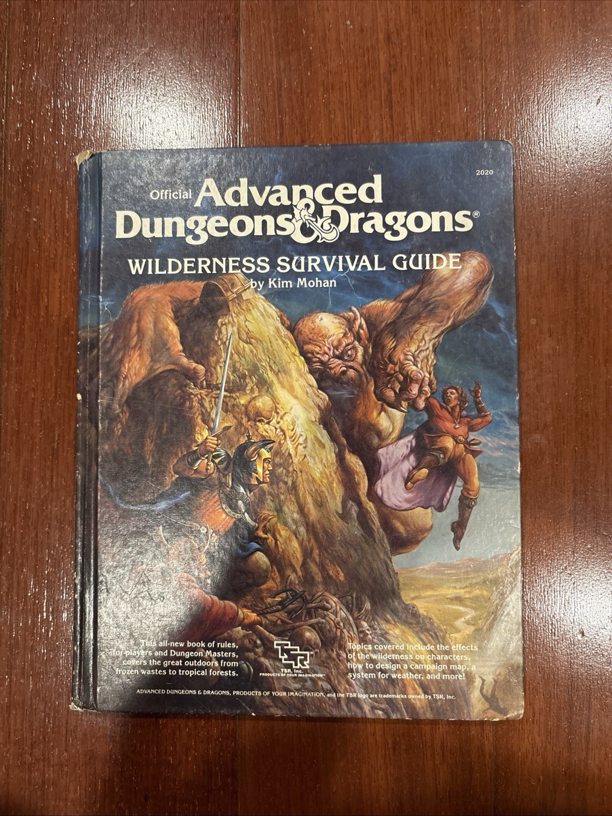 TSR Wilderness Survival Guide Dungeons and Dragons Kim Mohan HC 1986