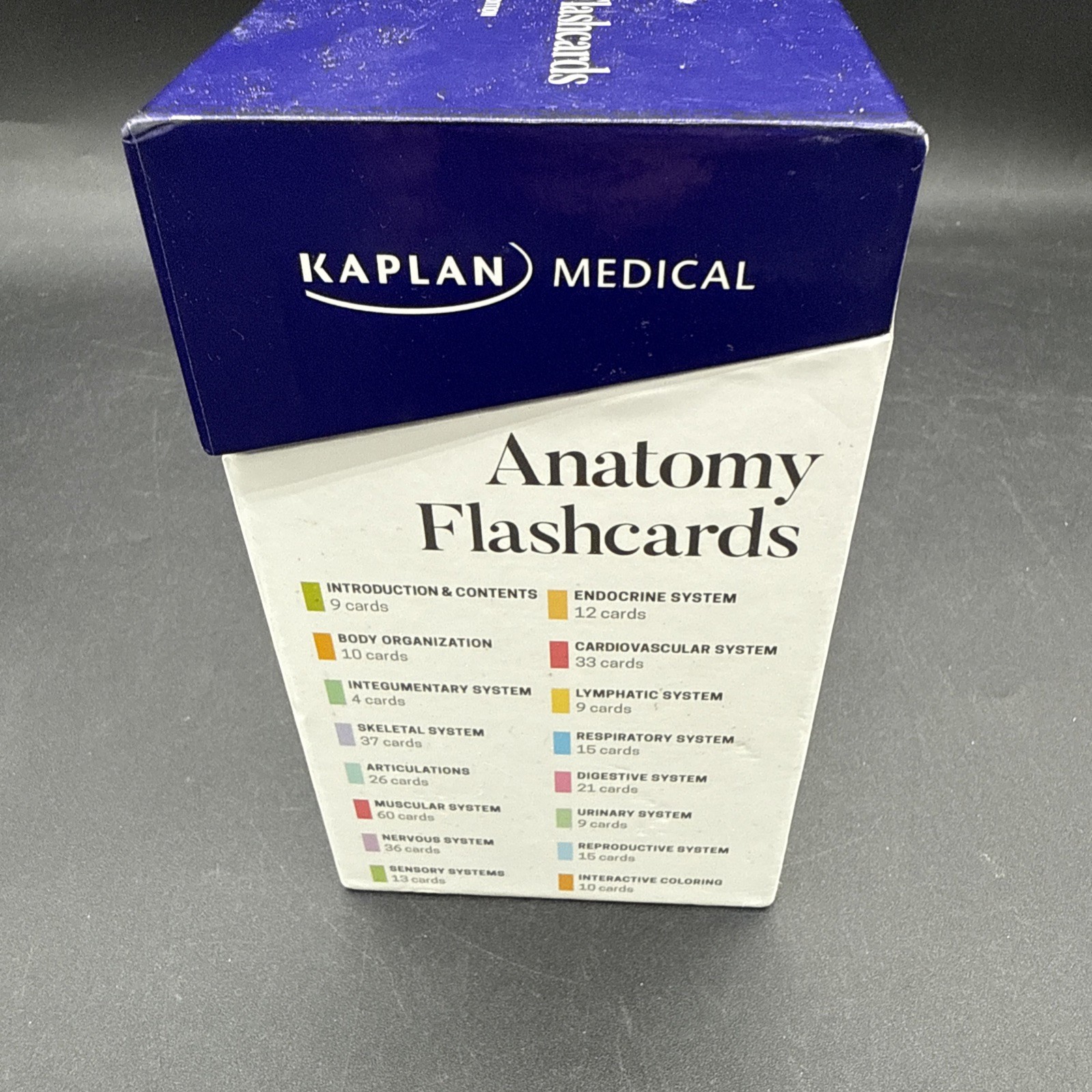 Anatomy Flashcards by Joanne Tillotson 2017 Cards Flash Cards Kaplan Medical