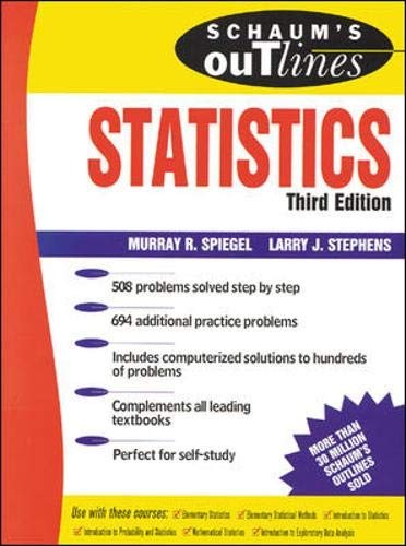 Schaum’s Outline of Statistics by Murray R. Spiegel