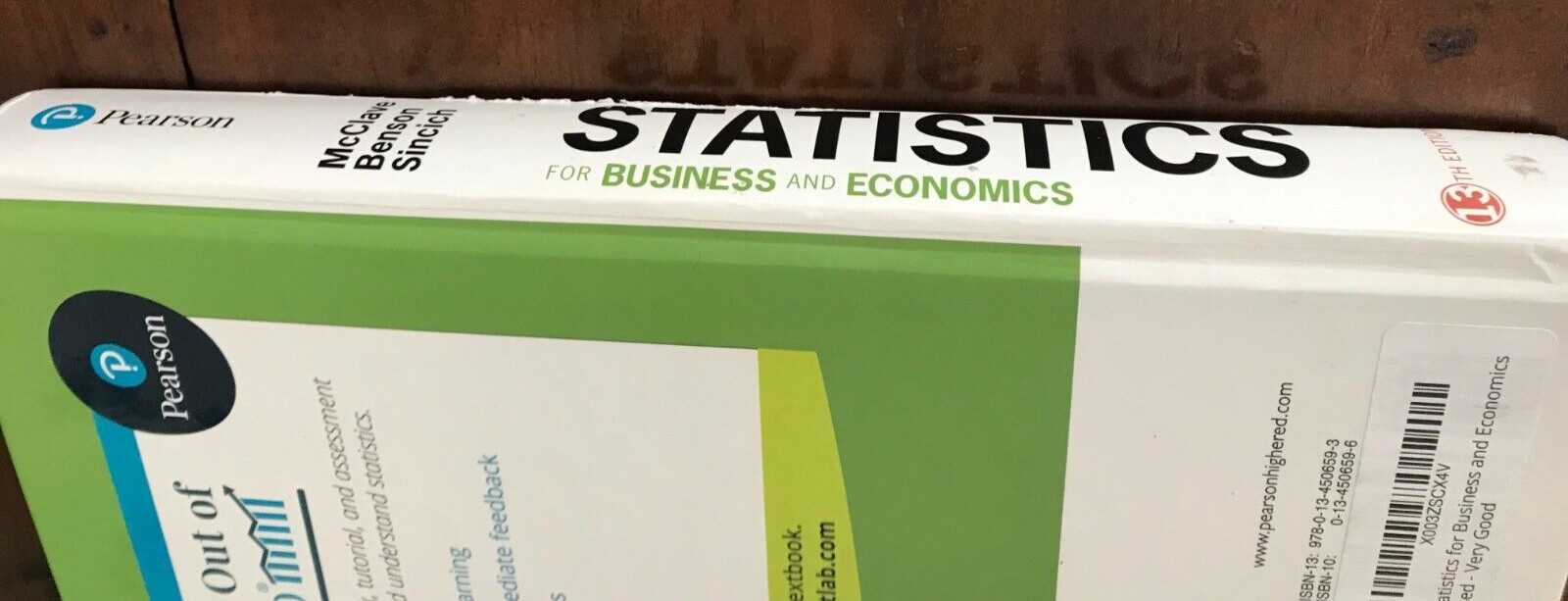 Statistics for Business Economics 13th Edition McClave + Student Manual