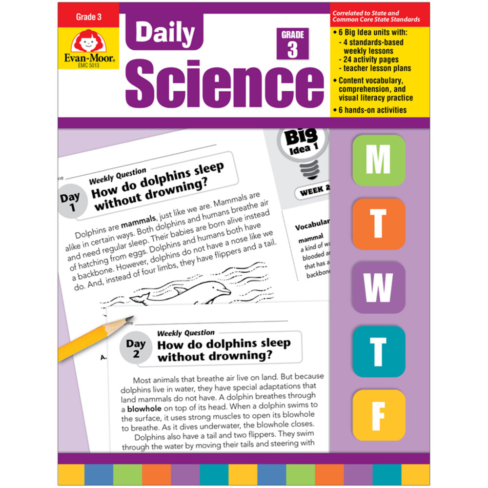 EVAN-MOOR EMC5013 Daily Science Book Grade 3